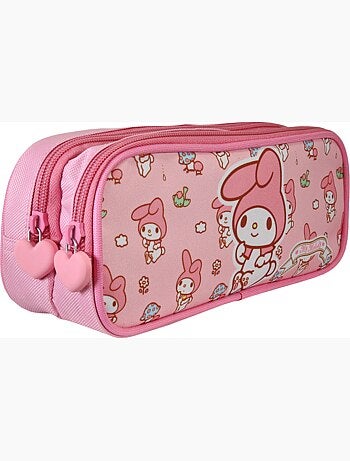 Estuche escolar rectangular 2 compartimentos MY MELODY Sweet rosa