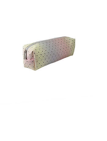 Estuche escolar rectangular niña 1 compartimento multicolor brillante
