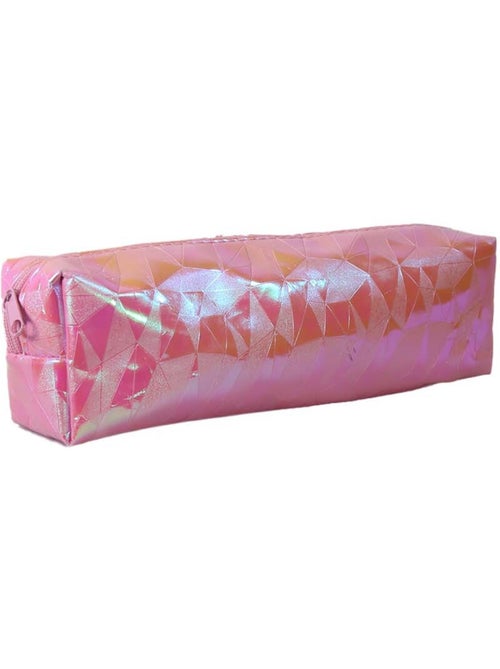 Estuche escolar rectangular niña 1 compartimento rosa holográfico brillante - Kiabi Estuche escolar rectangular niña 1 compartimento rosa holográfico brillante - Kiabi