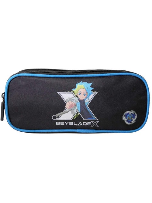 Estuche escolar rectangular niño 2 compartimentos BEYBLADE X negro azul - Kiabi Estuche escolar rectangular niño 2 compartimentos BEYBLADE X negro azul - Kiabi