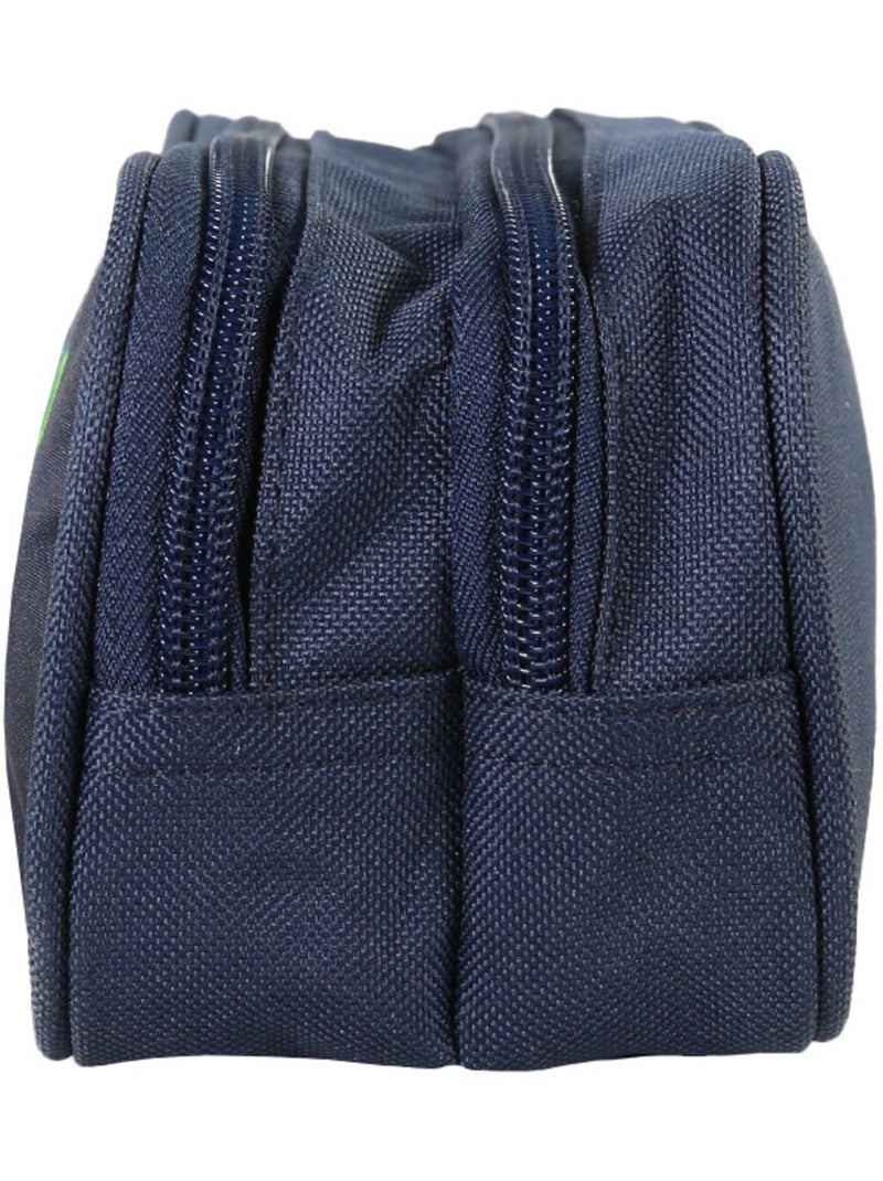 Estuche escolar rectangular niño DRAGONS azul 2 compartimentos Azul - Kiabi