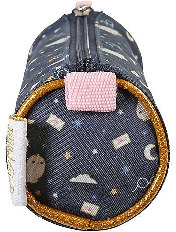 Estuche escolar redondo infantil HARRY POTTER azul marino rosa