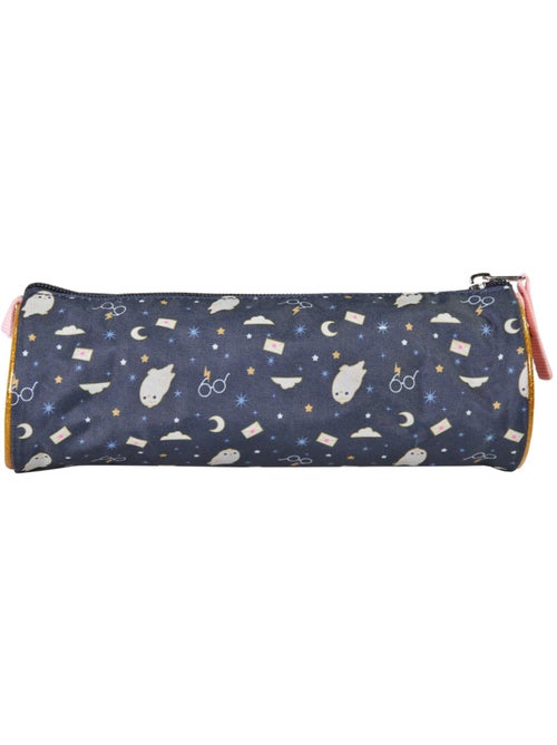 Estuche escolar redondo infantil HARRY POTTER azul marino rosa - Kiabi