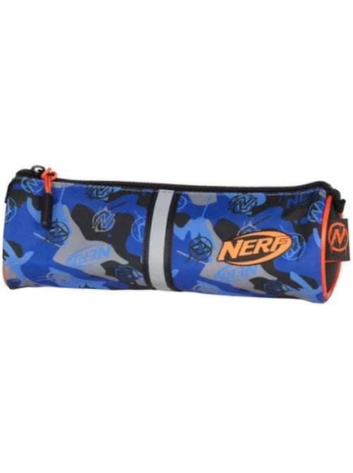 Estuche escolar redondo infantil NERF Playground azul camuflaje - Kiabi Estuche escolar redondo infantil NERF Playground azul camuflaje - Kiabi