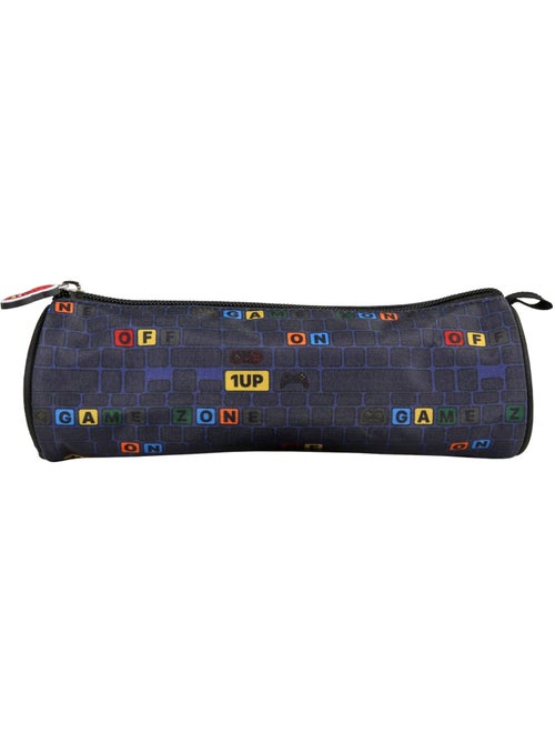 Estuche escolar redondo KIP School Time azul negro - Kiabi Estuche escolar redondo KIP School Time azul negro - Kiabi