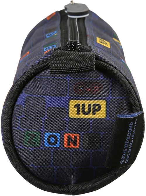 Estuche escolar redondo KIP School Time azul negro - Kiabi Estuche escolar redondo KIP School Time azul negro - Kiabi