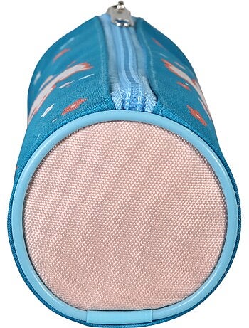 Estuche escolar redondo niña CYBEL Licorne azul 1 compartimento
