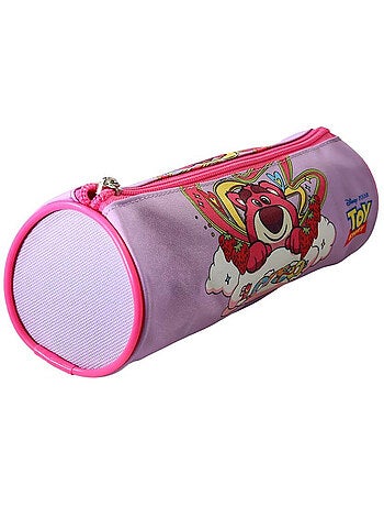 Estuche escolar redondo niña TOY STORY rosa 1 compartimento