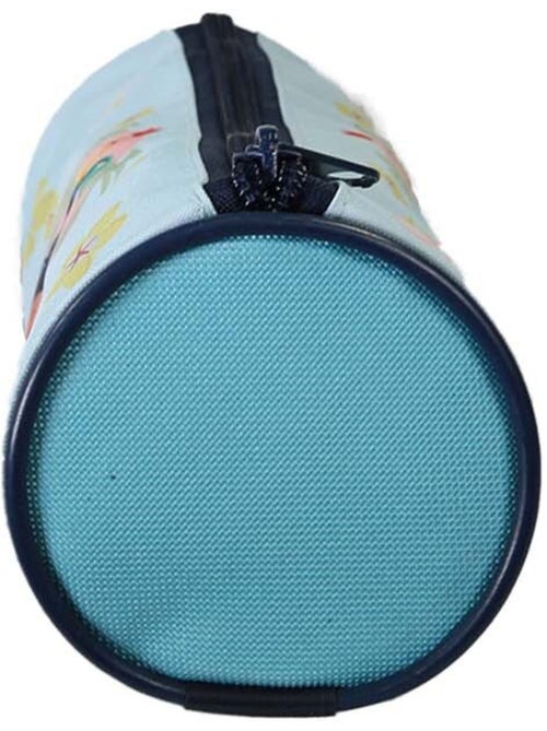 Estuche escolar redondo niña VAIANA azul 1 compartimento con cremallera - Kiabi Estuche escolar redondo niña VAIANA azul 1 compartimento con cremallera - Kiabi