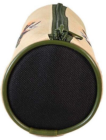 Estuche escolar redondo niño JURASSIC PARK beige 1 compartimento con cremallera