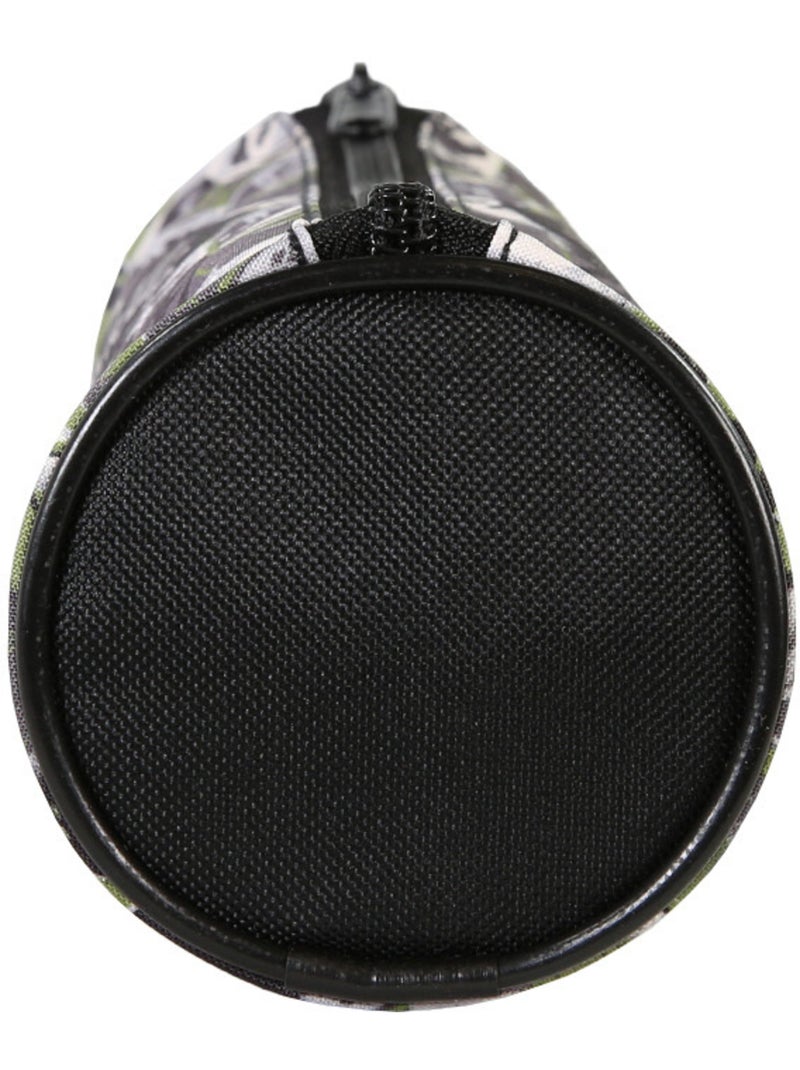 Estuche escolar redondo niño JURASSIC WORLD verde negro 1 compartimento con cremallera Blanco / Negro / Verde - Kiabi