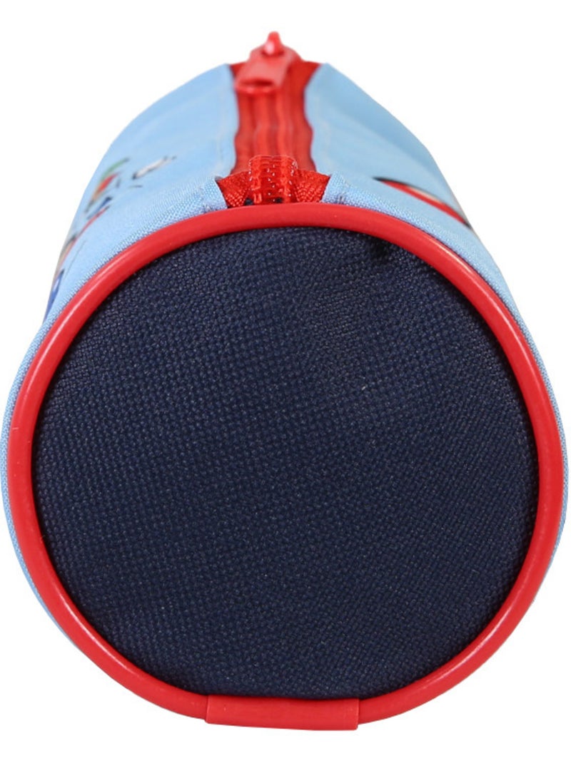 Estuche escolar redondo niño SUPER MARIO azul 1 compartimento Azul - Kiabi