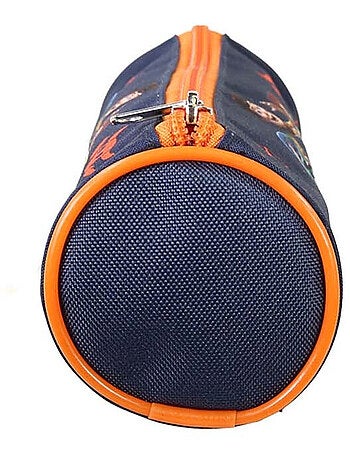 Estuche escolar redondo niño TOY STORY azul naranja 1 compartimento