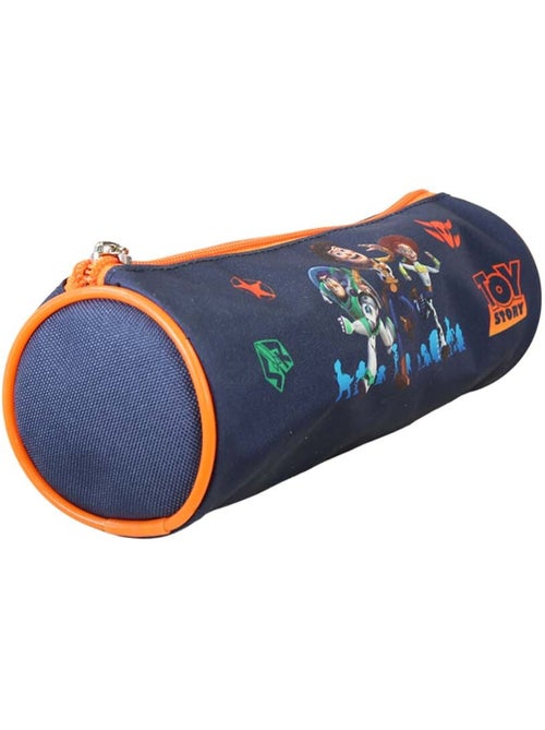 Estuche escolar redondo niño TOY STORY azul naranja 1 compartimento - Kiabi Estuche escolar redondo niño TOY STORY azul naranja 1 compartimento - Kiabi