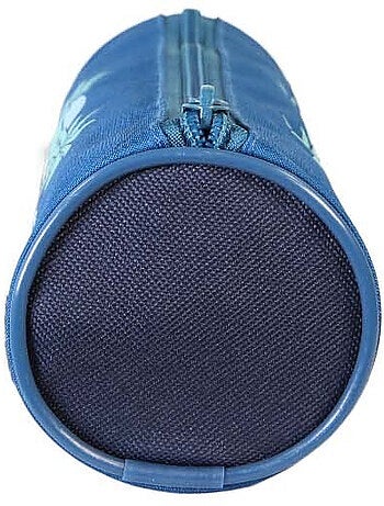 Estuche escolar redondo STITCH azul 1 compartimento