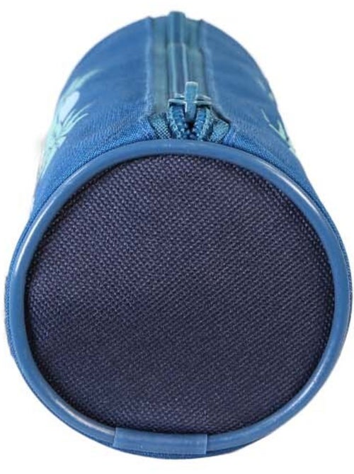 Estuche escolar redondo STITCH azul 1 compartimento - Kiabi
