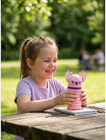 Estuche escolar resistente gran compartimento stitch disney