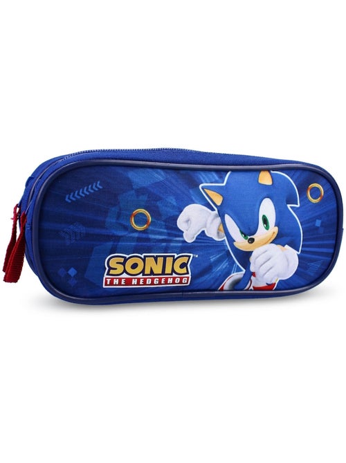 Estuche escolar Sonic The Hedgehog de doble compartimento 155-01309 - Kiabi Estuche escolar Sonic The Hedgehog de doble compartimento 155-01309 - Kiabi