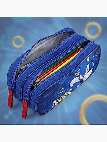 Estuche Escolar Sonic The Hedgehog Doble Compartimento 155-01309