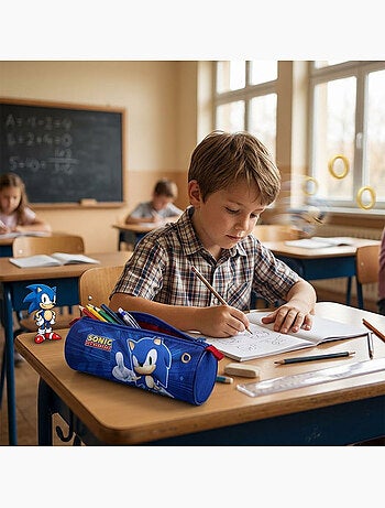 Estuche Escolar Sonic The Hedgehog Un Compartimento 155-01308