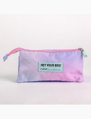 Estuche escolar Stitch Disney con triple compartimento