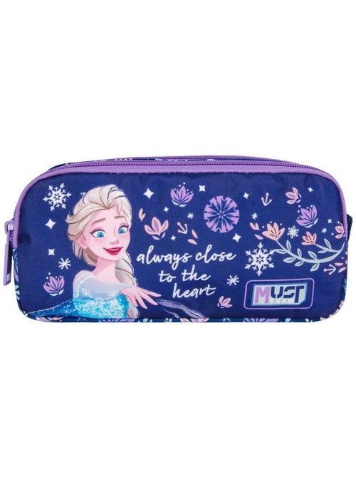 Estuche 'frozen' rectangular con 2 compartimentos con cremallera 21 cm - Kiabi Estuche 'frozen' rectangular con 2 compartimentos con cremallera 21 cm - Kiabi