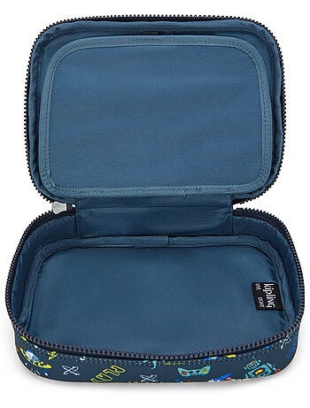 Estuche grande rectangular de poliéster estampado space game kipling