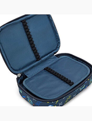 Estuche grande rectangular de poliéster estampado space game kipling