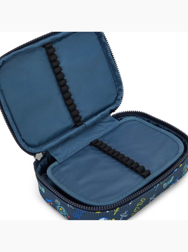 Estuche grande rectangular de poliéster estampado space game kipling Azul Multicolor - Kiabi