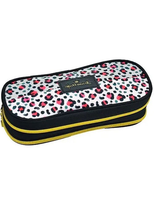Estuche hallmark de tejido con estampado leopardo 2 compartimentos - Kiabi Estuche hallmark de tejido con estampado leopardo 2 compartimentos - Kiabi