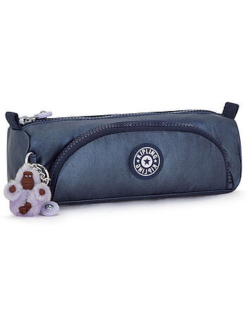 Estuche kipling cute 22 cm con 2 compartimentos de cremallera look metalizado kipling