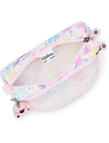 Estuche kipling cute aqua sea 2 compartimentos 22 cm