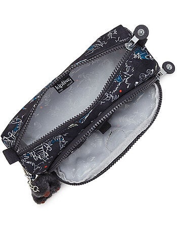 Estuche kipling cute jungle fun race 2 compartimentos 22 cm