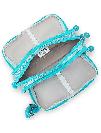 Estuche kipling de nailon 3 cremalleras 32 espacios