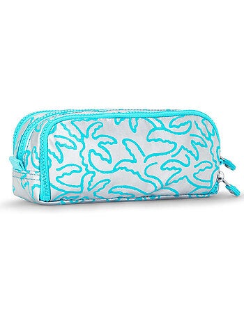 Estuche kipling de nailon 3 cremalleras 32 espacios