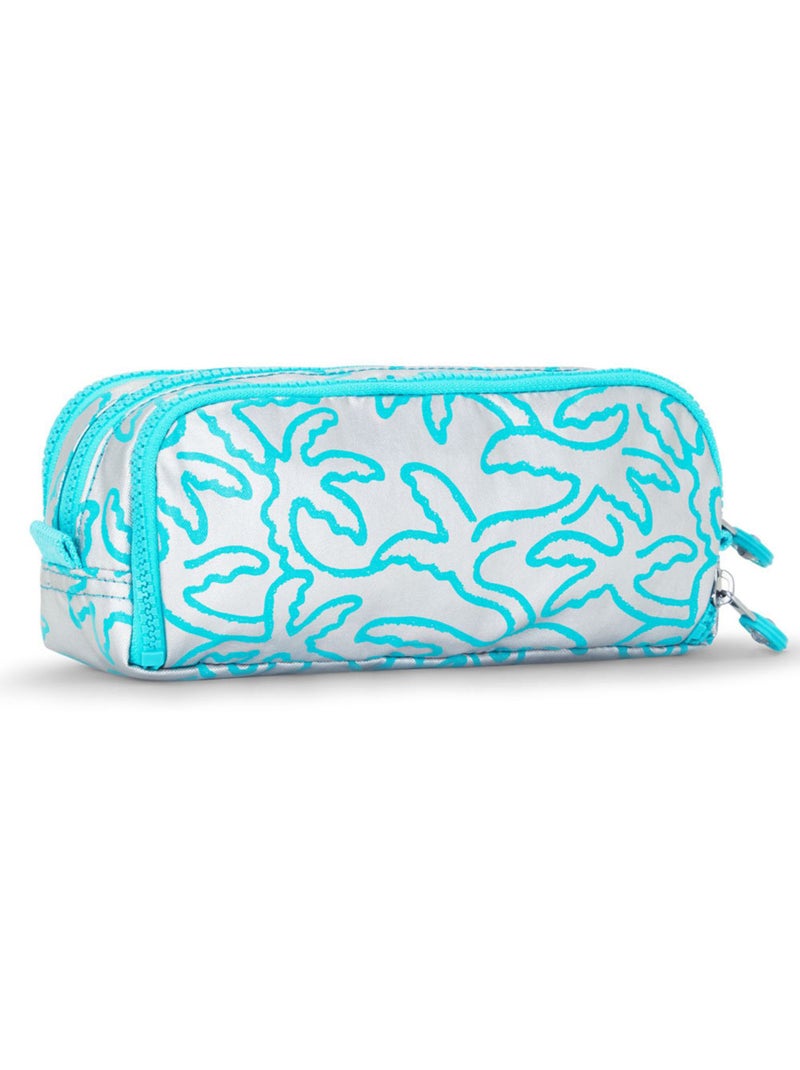 Estuche kipling de nailon 3 cremalleras 32 espacios Azul gris - Kiabi