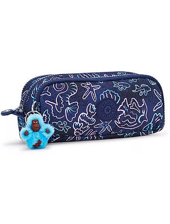 Estuche kipling de nailon 3 cremalleras 32 espacios