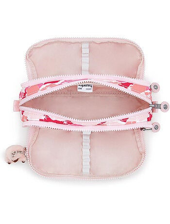 Estuche kipling de nailon 3 cremalleras 32 espacios