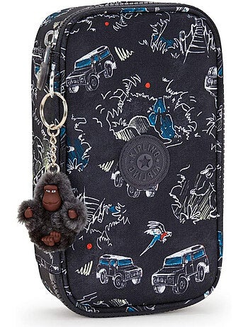 Estuche kipling de tejido sintético estampado dreamy geo