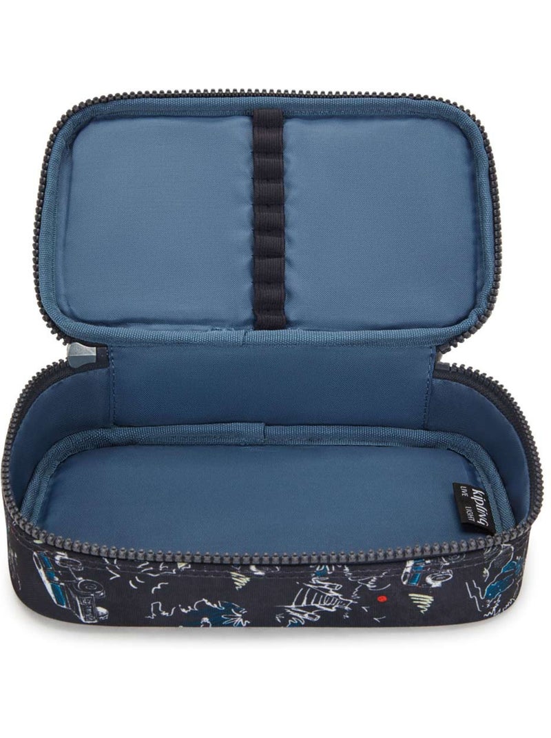 Estuche kipling de tejido sintético estampado dreamy geo Negro - Kiabi