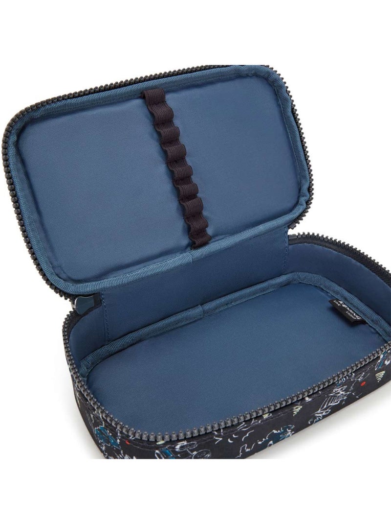 Estuche kipling de tejido sintético estampado dreamy geo Negro - Kiabi