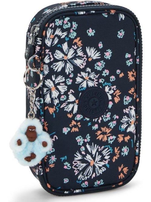 Estuche kipling de tejido sintético estampado flower field - Kiabi