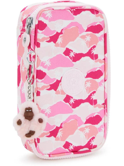 Estuche kipling pink palm de tejido sintético - Kiabi