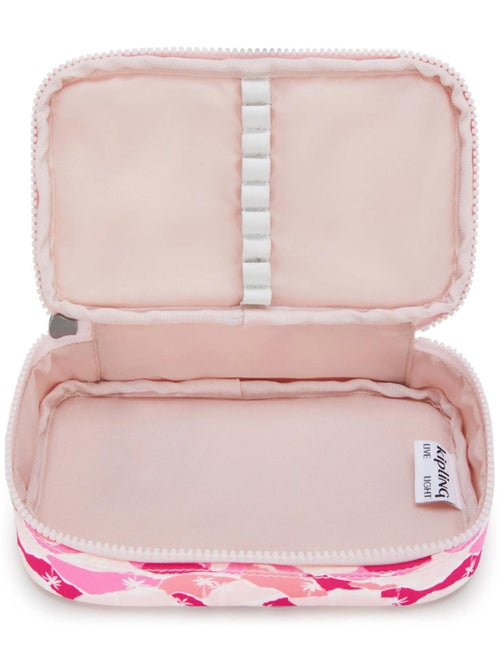 Estuche kipling pink palm de tejido sintético - Kiabi
