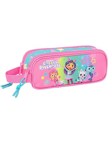 Estuche la casa de muñecas de gabby de tejido reciclado 2 compartimentos