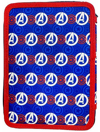 Estuche los vengadores – equipado must capitán américa fight 2 compartimentos – 21 cm
