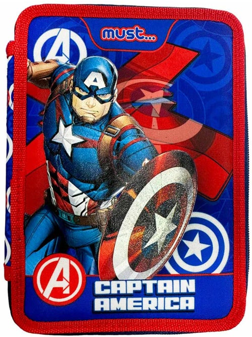 Estuche los vengadores – equipado must capitán américa fight 2 compartimentos – 21 cm - Kiabi Estuche los vengadores – equipado must capitán américa fight 2 compartimentos – 21 cm - Kiabi