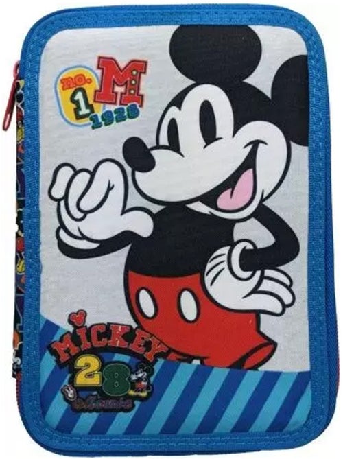 Estuche mickey equipado 2 compartimentos de tejido estampado - Kiabi Estuche mickey equipado 2 compartimentos de tejido estampado - Kiabi