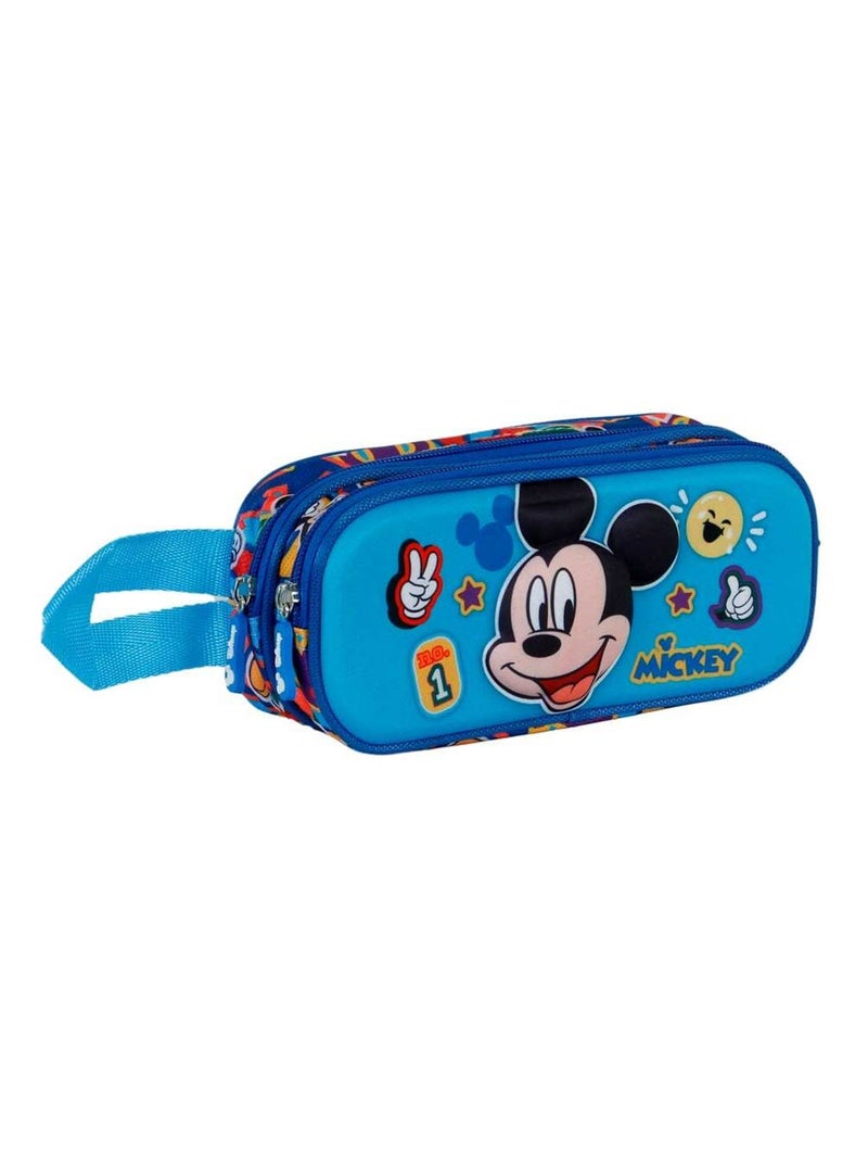 Estuche mickey – mouse 3d 22 cm Azul - Kiabi