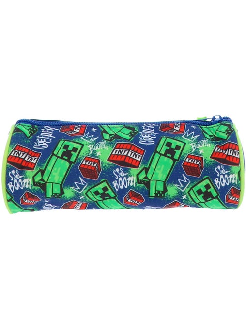Estuche minecraft creeper boom cilíndrico 22 cm con cremallera - Kiabi Estuche minecraft creeper boom cilíndrico 22 cm con cremallera - Kiabi
